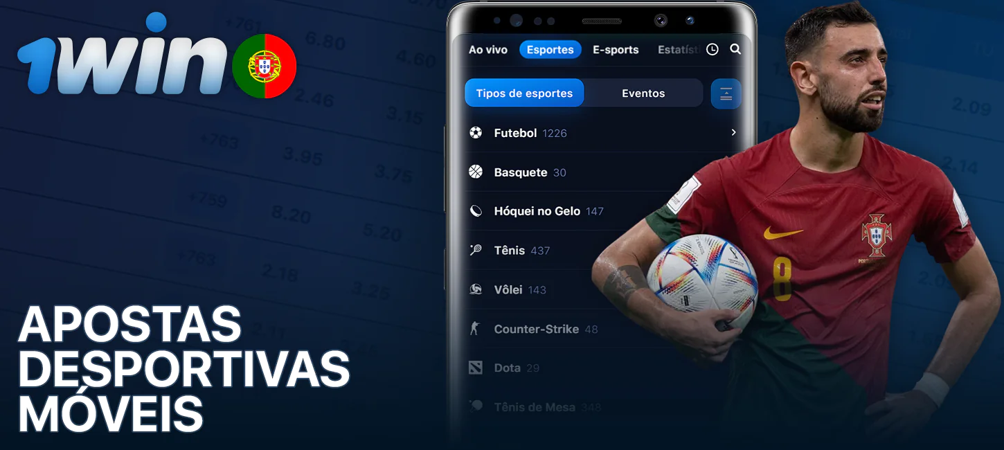 Apostar em desportos na aplicação móvel 1Win