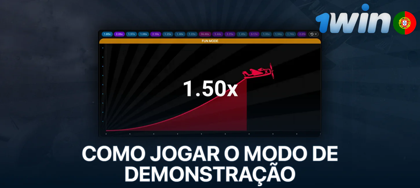 Aviator em modo de demonstração no 1Win