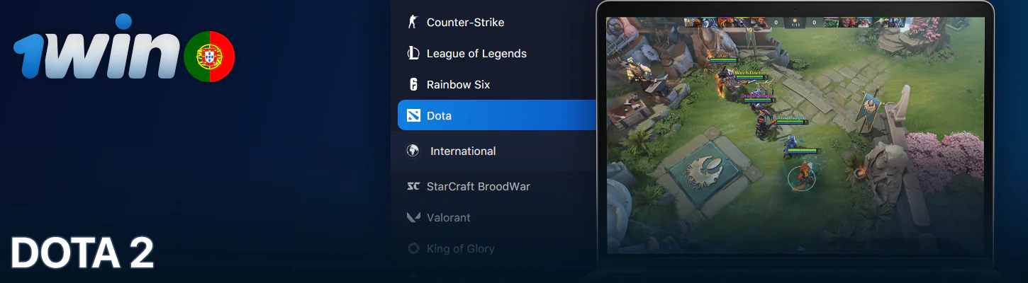 Apostas em Dota 2 no 1Win
