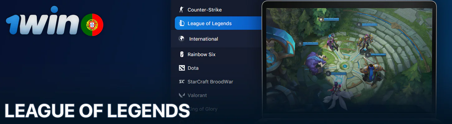 Apostas em League of Legends no 1Win