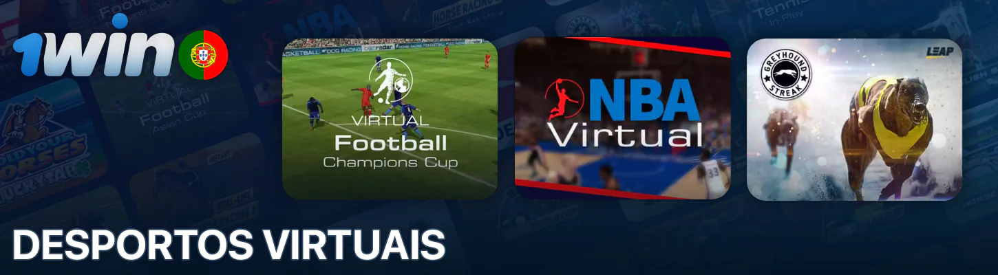 Apostar em desportos virtuais no 1Win