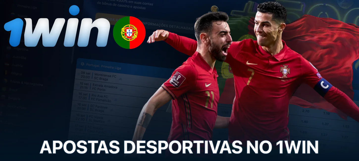 Apostas desportivas no 1Win em Portugal