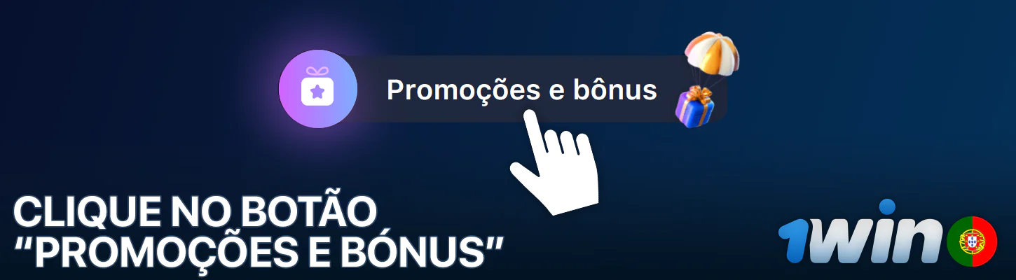 Botão da secção de bónus 1Win
