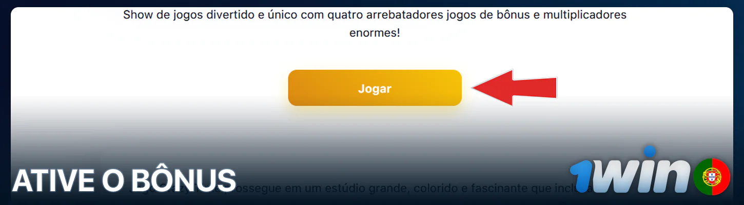 Clique em Obter Bónus 1Win