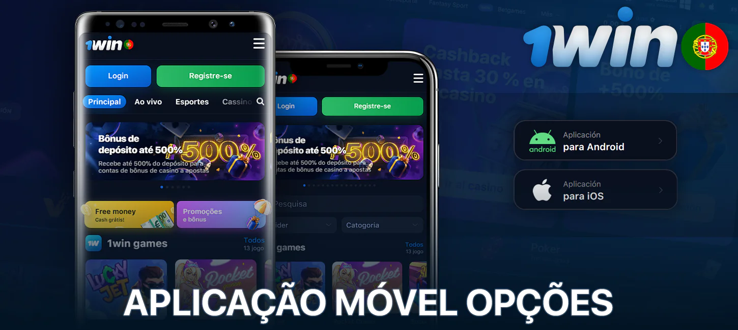 Aplicação móvel 1win para Android e iOS