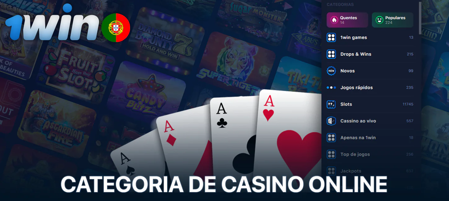 Categorias de jogos no 1win casino