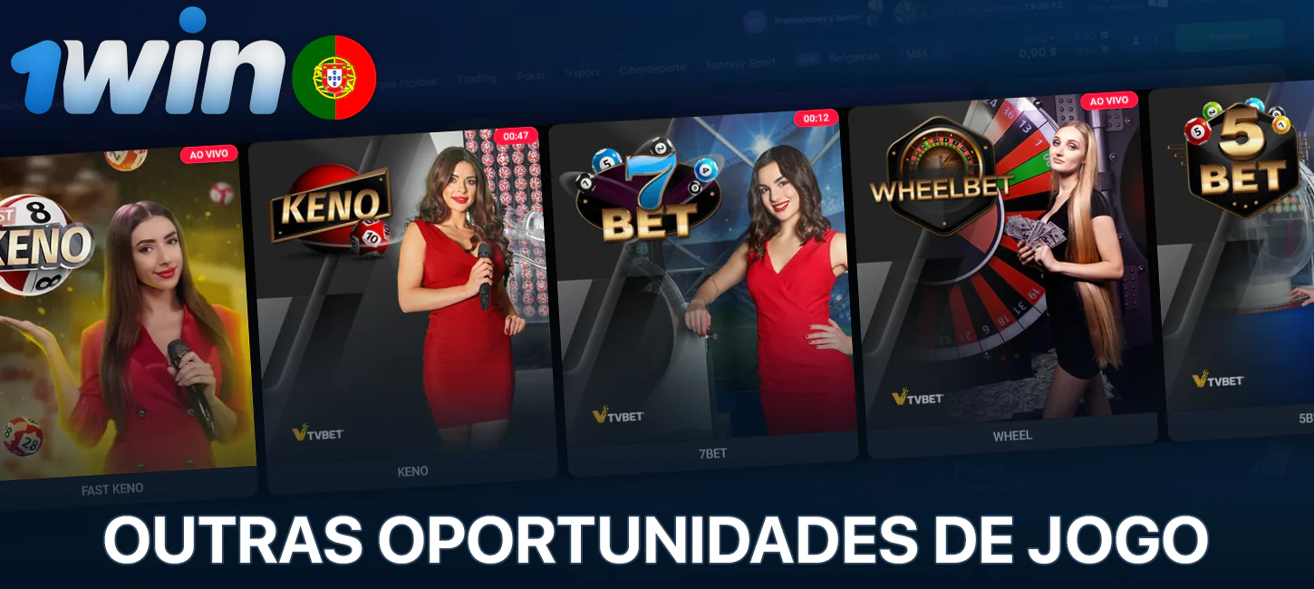 Outros entretenimentos no 1win
